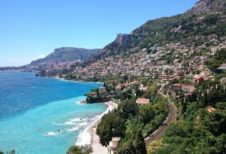 Charmant 2 Pièces Vue sur Mer et MONTE-CARLO à ROQUEBRUNE CAP MARTIN Esterno foto