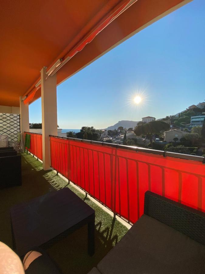 Charmant 2 Pièces Vue sur Mer et MONTE-CARLO à ROQUEBRUNE CAP MARTIN Esterno foto