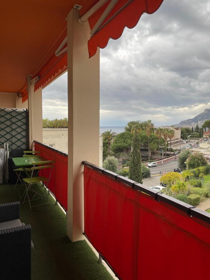 Charmant 2 Pièces Vue sur Mer et MONTE-CARLO à ROQUEBRUNE CAP MARTIN Esterno foto